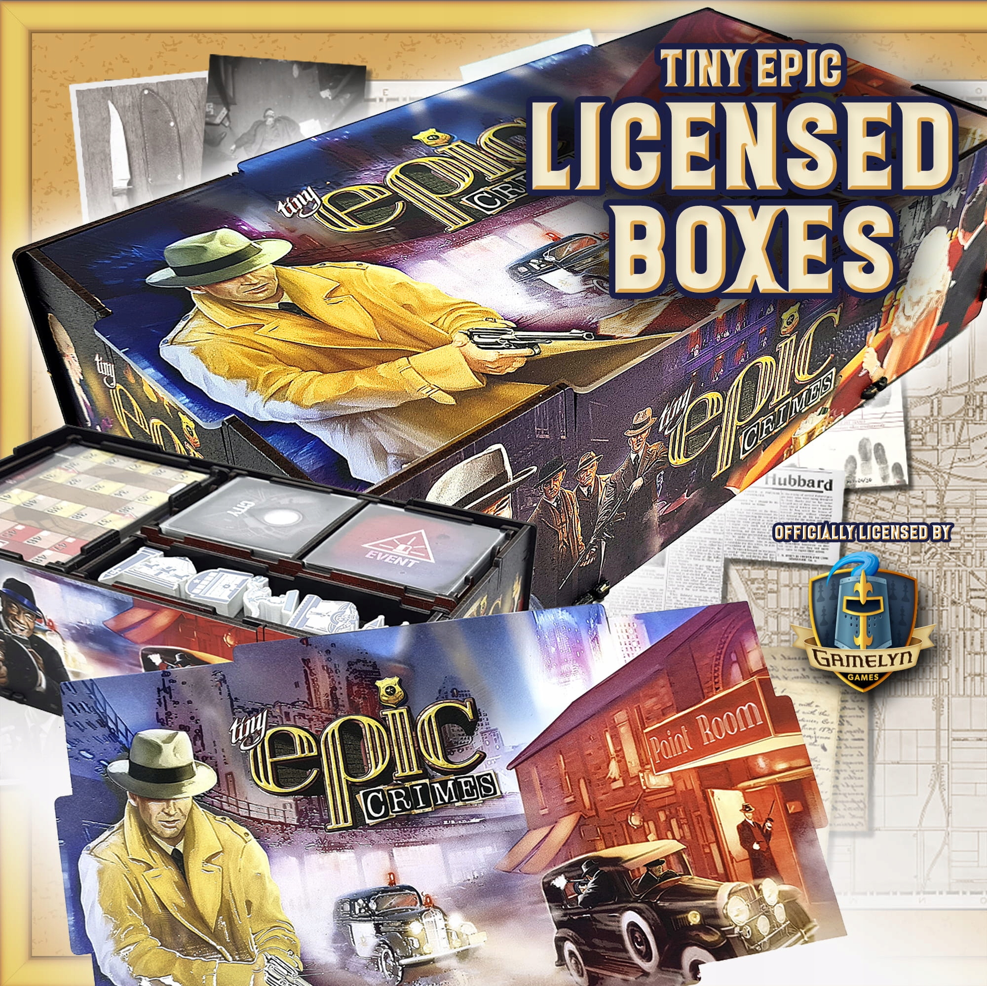 e-Raptor: Storage Box Tiny Epic Crimes Uv Print