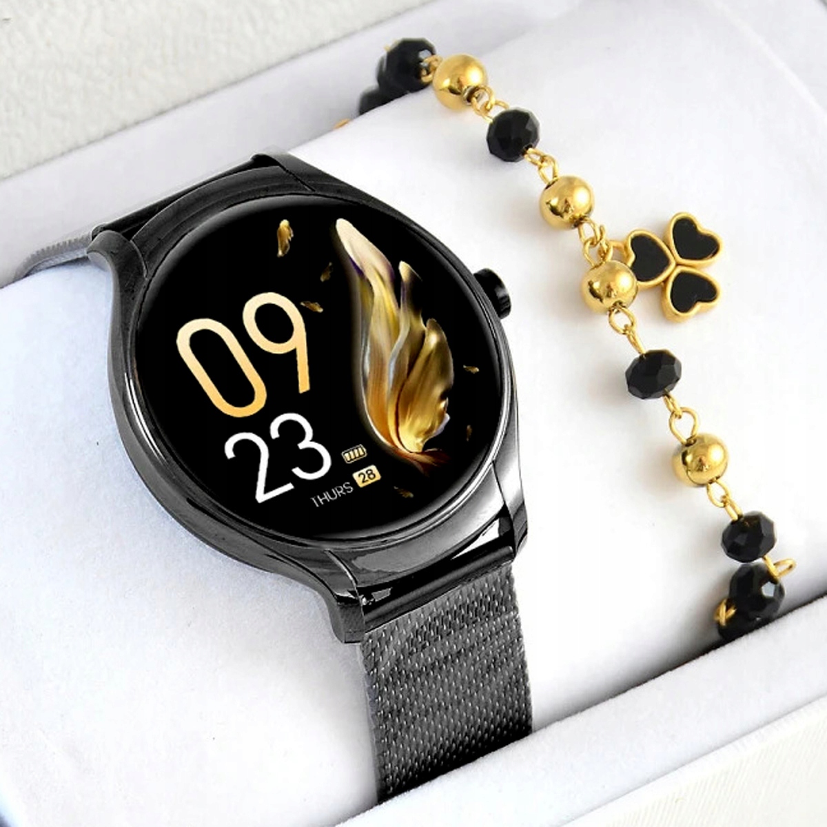 Hodinky Smartwatch Rubicon RNCF13 čierne náramok Pacific Set Box