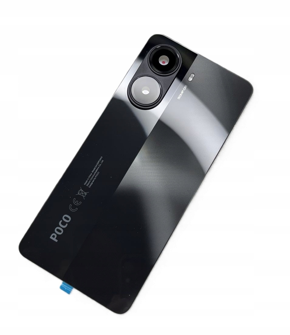 Oryginalna klapka baterii Xiaomi Poco X7 Pro 5G Black Ce 2412DPC0AG