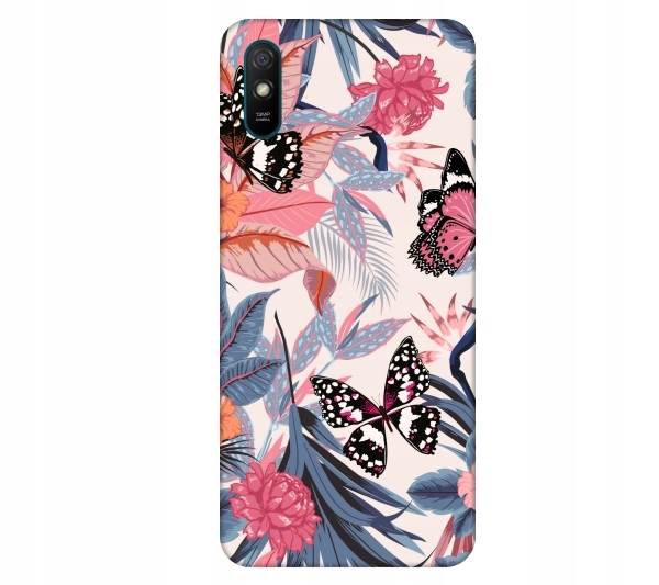 

Etui na telefon Xiaomi Redmi 9A Motyle dzungla tro