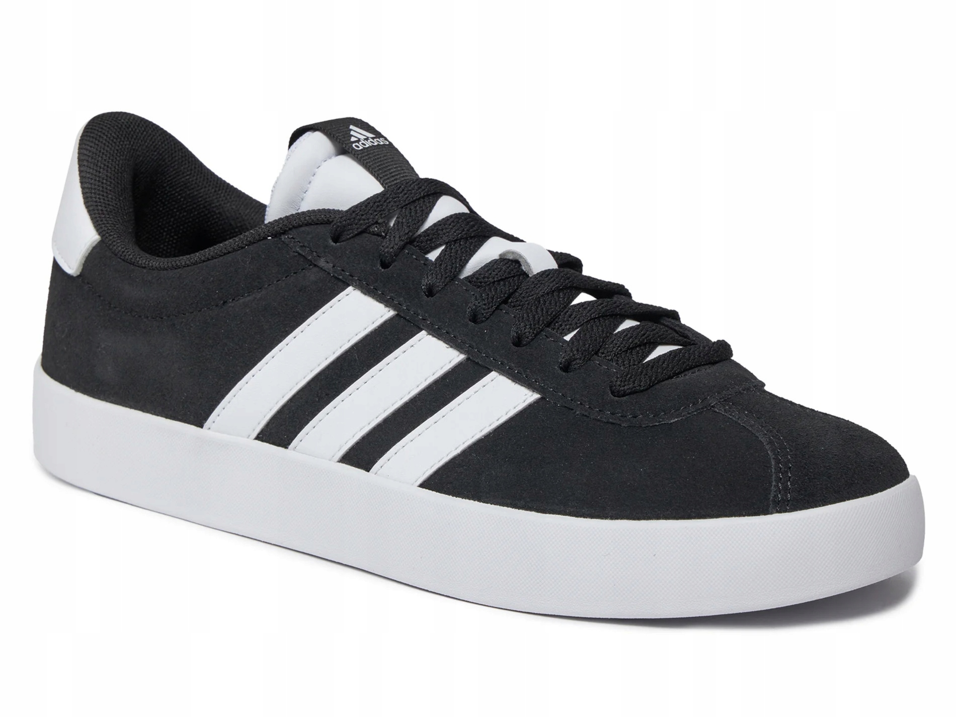 Pánské boty Adidas VL Court ID6278 sportovní tenisky černé kožené 42