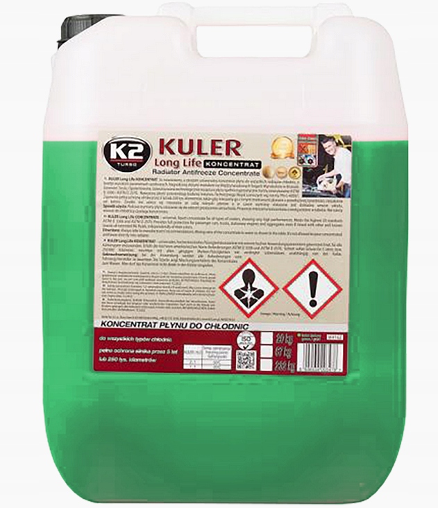 K2 KULER KONCENTRAT PŁYNU DO CHŁODNIC ZIELONY 20KG