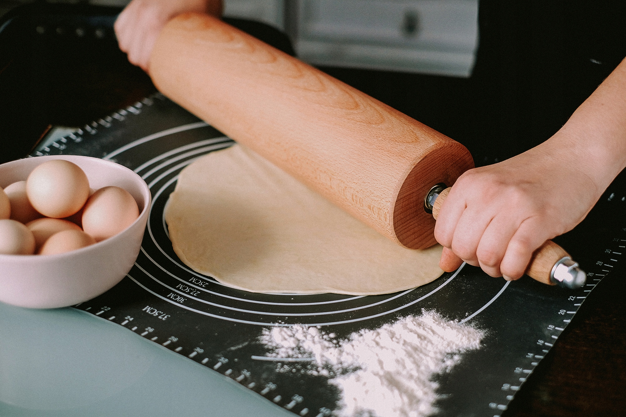 Duży wałek drewniany do ciasta na łożyskach 2XL Kod producenta WAŁEK DLA GASTRONOMII ŁOŻYSKA