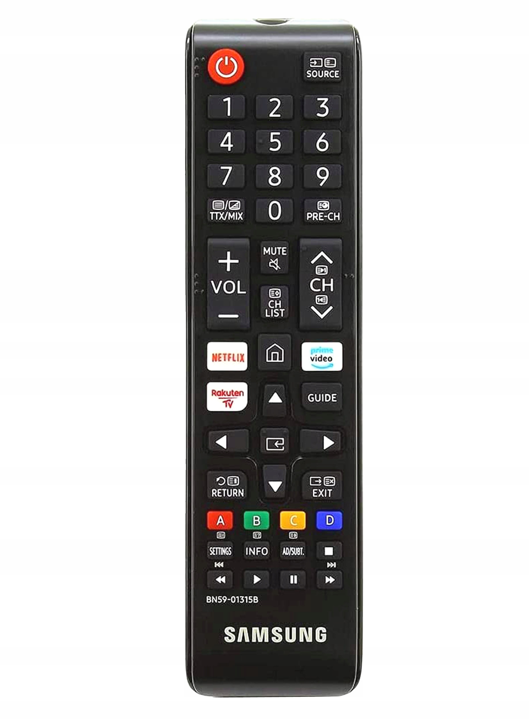 Org. pilot BN59-01315B do telewizorów SAMSUNG Kolor czarny