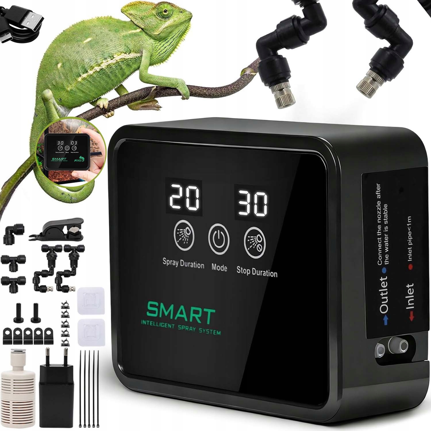 Automatický Tropický Zavlažovač – Programovatelné, Nastavitelné Přenosné Trysky