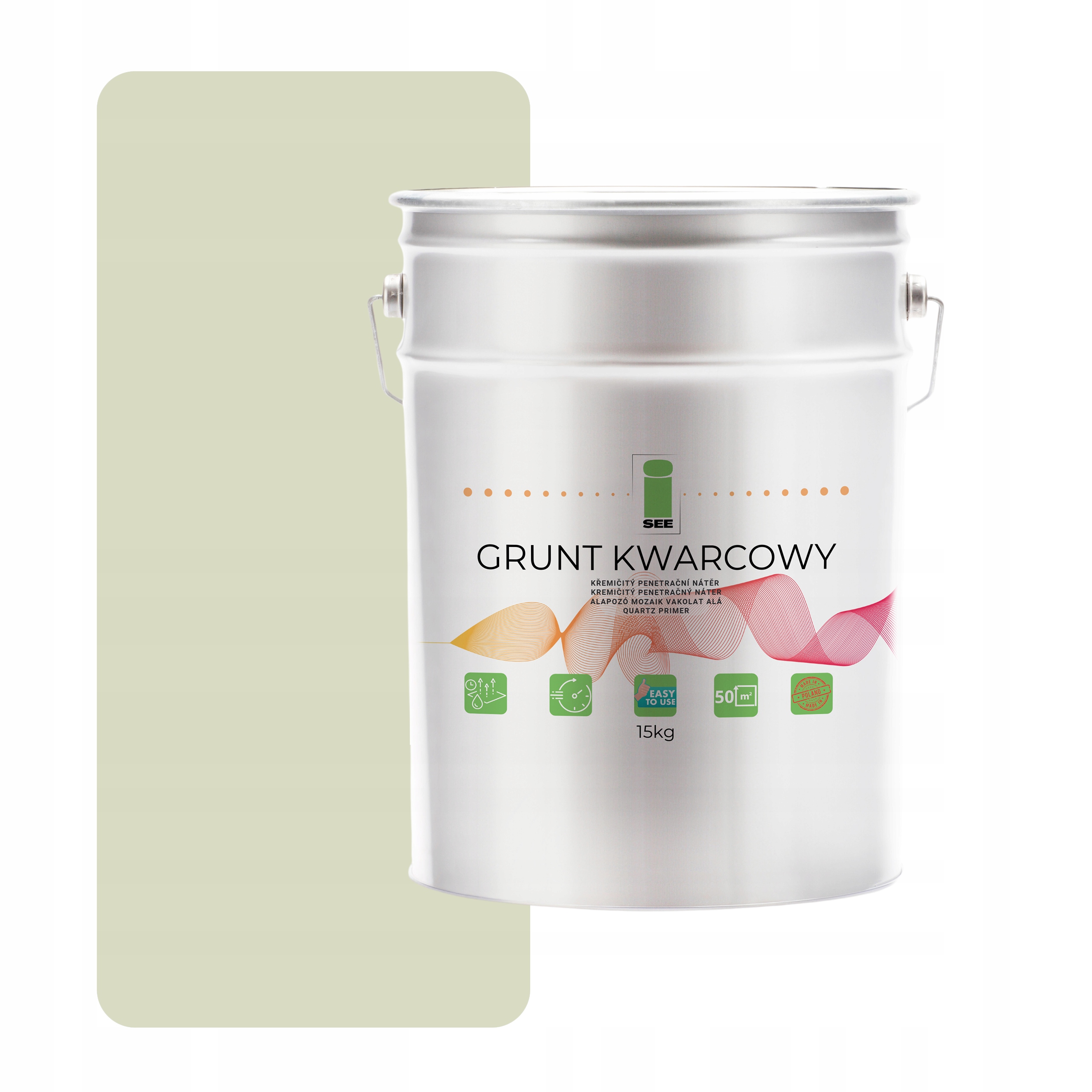 Křemenný Podklad Pod Silikonovou Omítku 15 kg Bílý Mírně Zelený F481