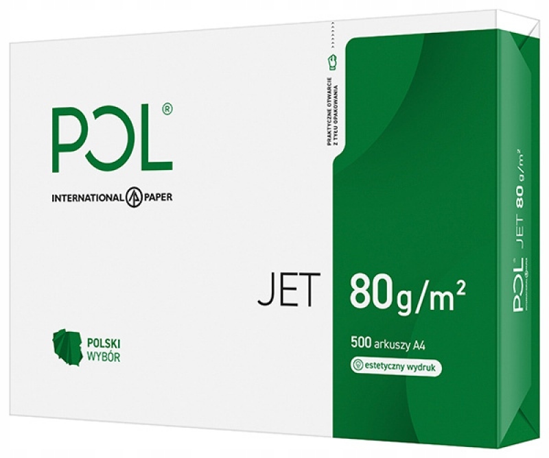 

Papier ksero POLjet A4 500 Ar. 80g Cie: 166
