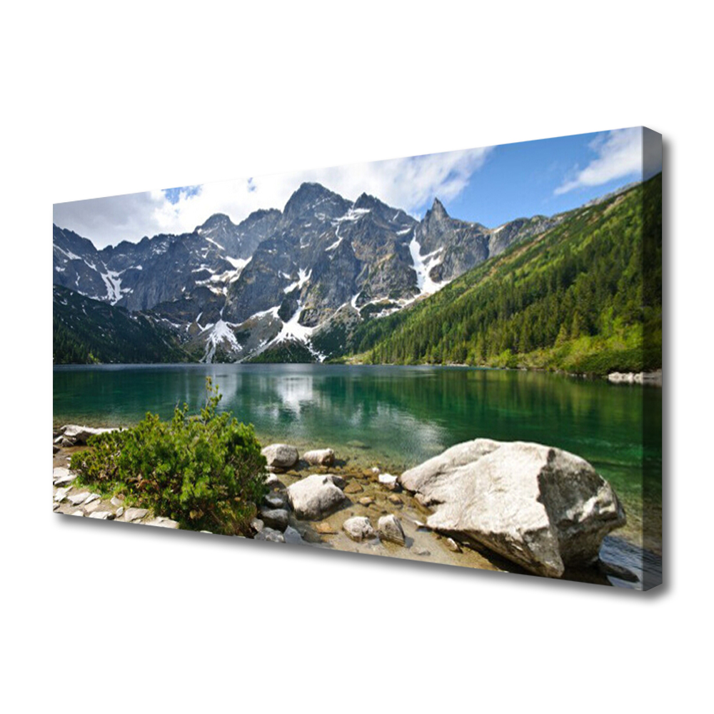 obraz na plátně Jezero Hory Krajina 140x70