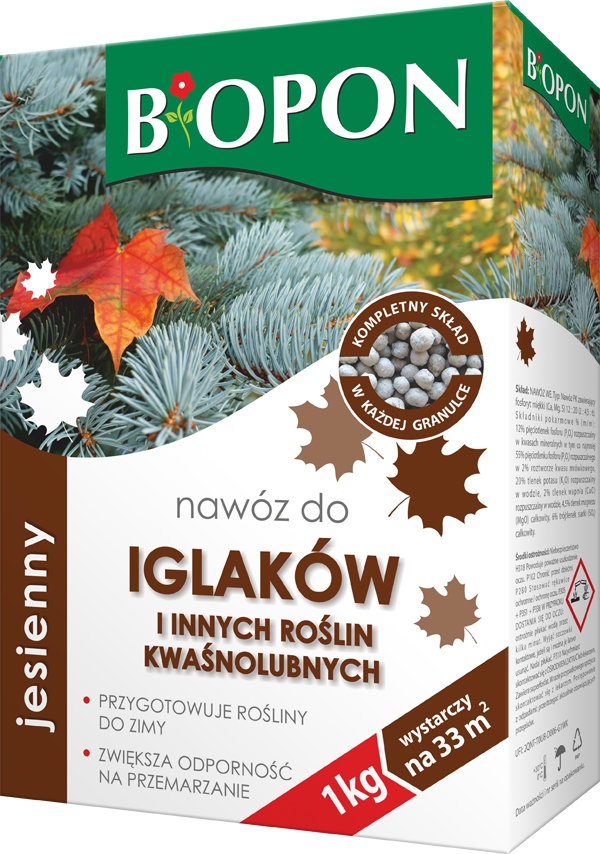 

Biopon Nawóz granulat jesienny do iglaków 1kg