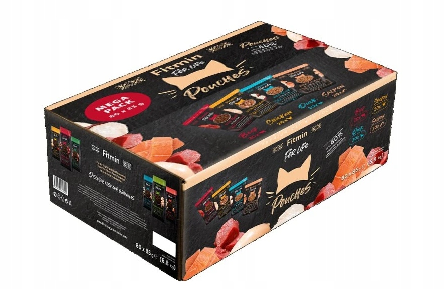 Fitmin karma mokra mix smaków 80 szt * 85 g