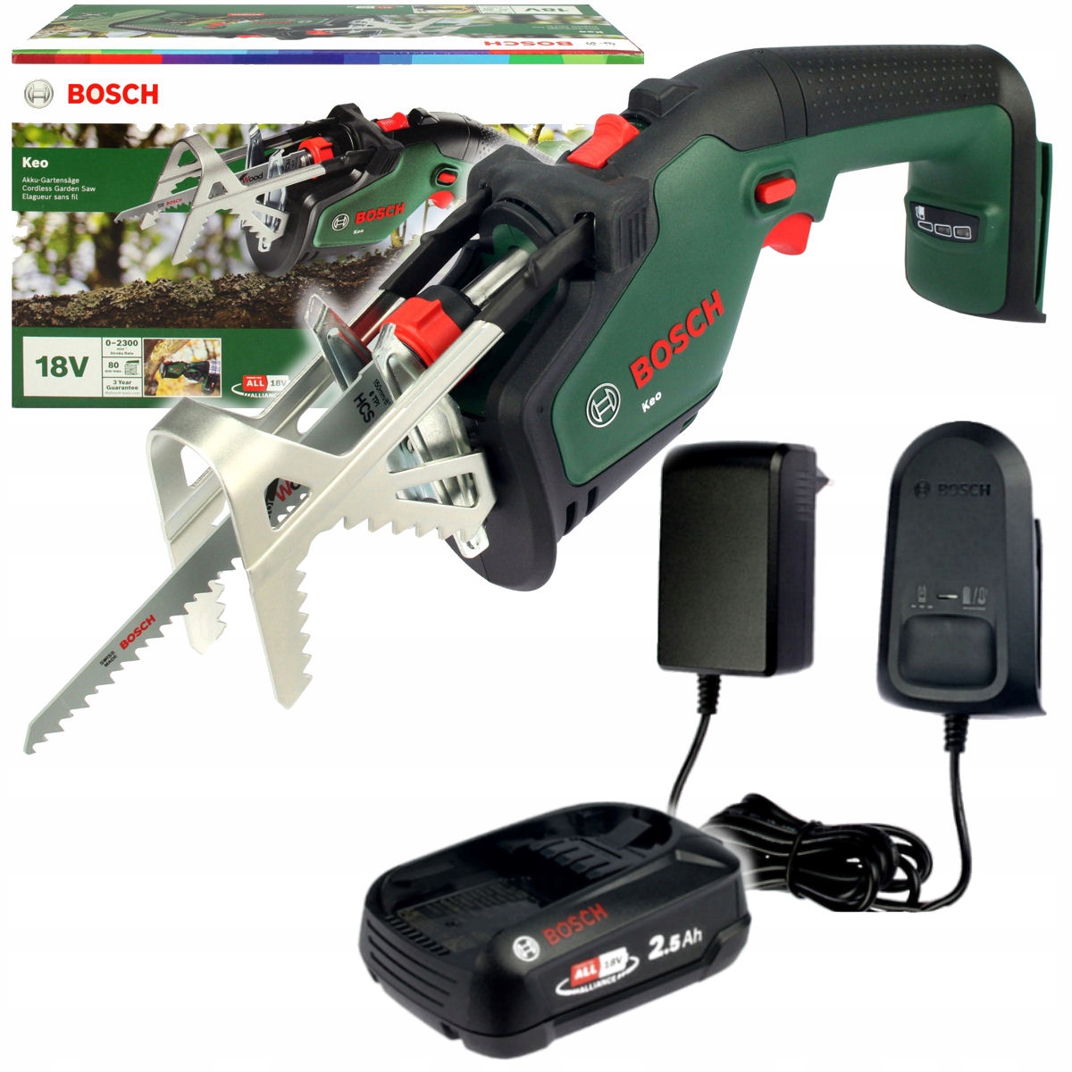 

Piła akumulatorowa Keo 18V Bosch 1x2,5Ah