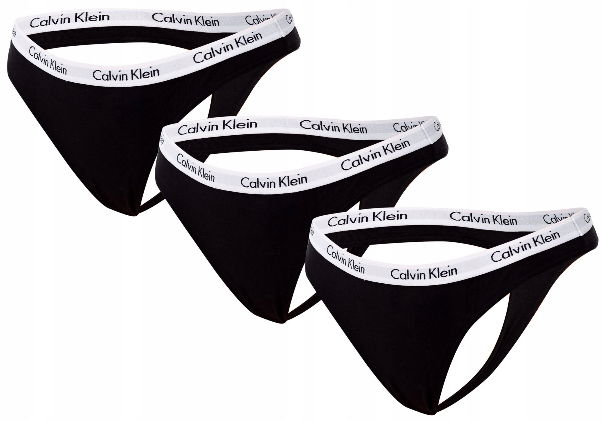 

Calvin Klein Majtki Stringi Damskie 3P Black r. M