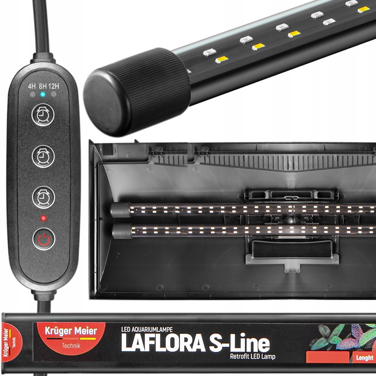 ŚWIETLÓWKA LED DO AKWARIUM LAMPA LED DO POKRYWY AKWARIOWEJ ŚWIATŁO 92CM