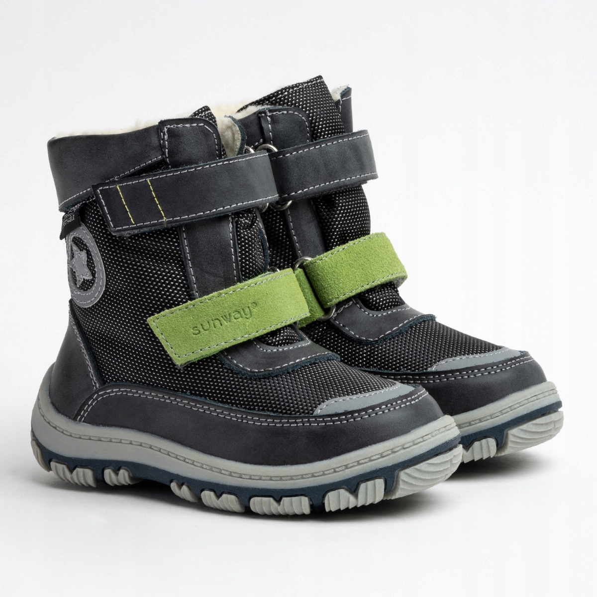 Śniegowce SKÓRZANE wodoodporne ocieplane Sunway Bohater / Bajka brak