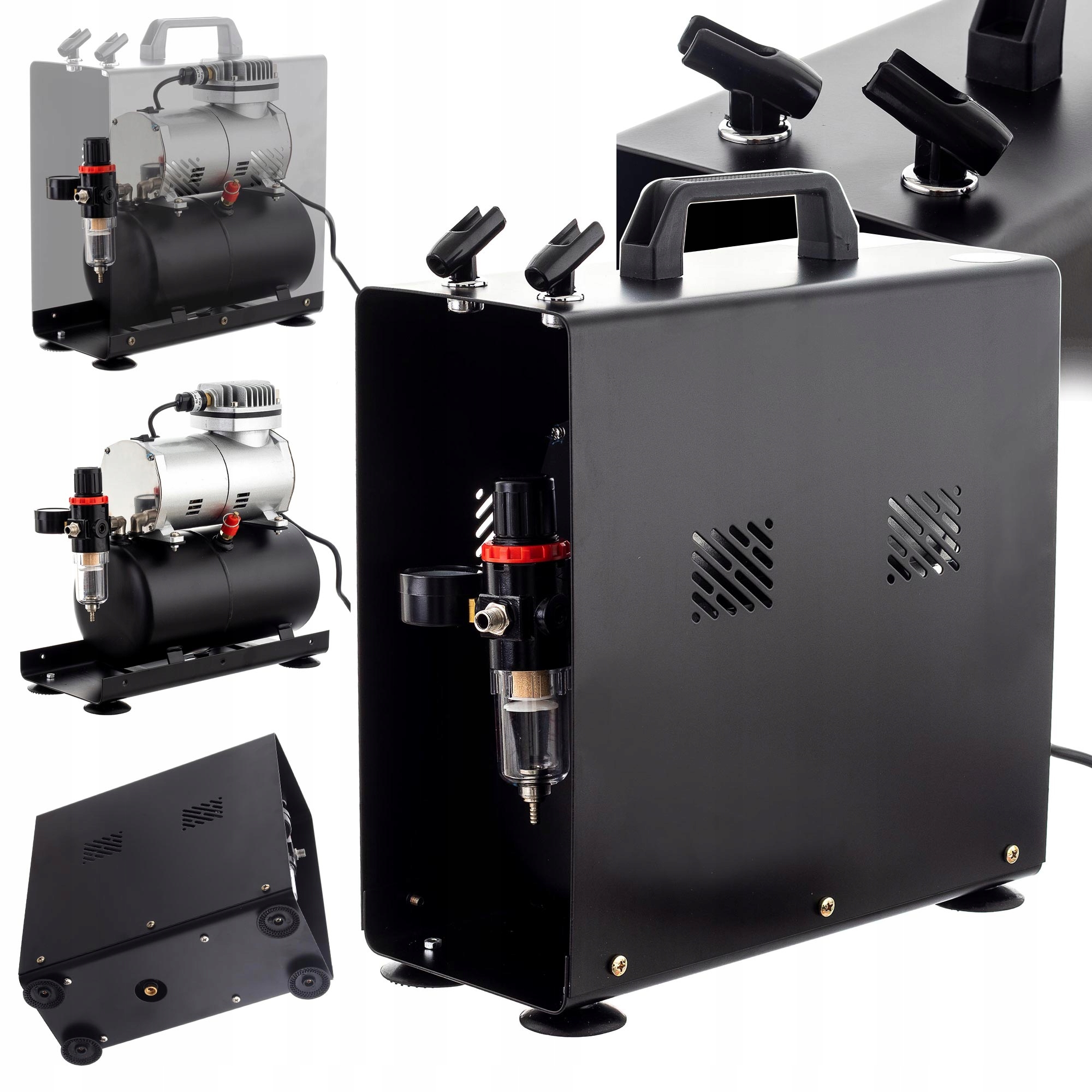 Kompresor Aerografu AS-186A Lahví 3l 4bary pouzdro