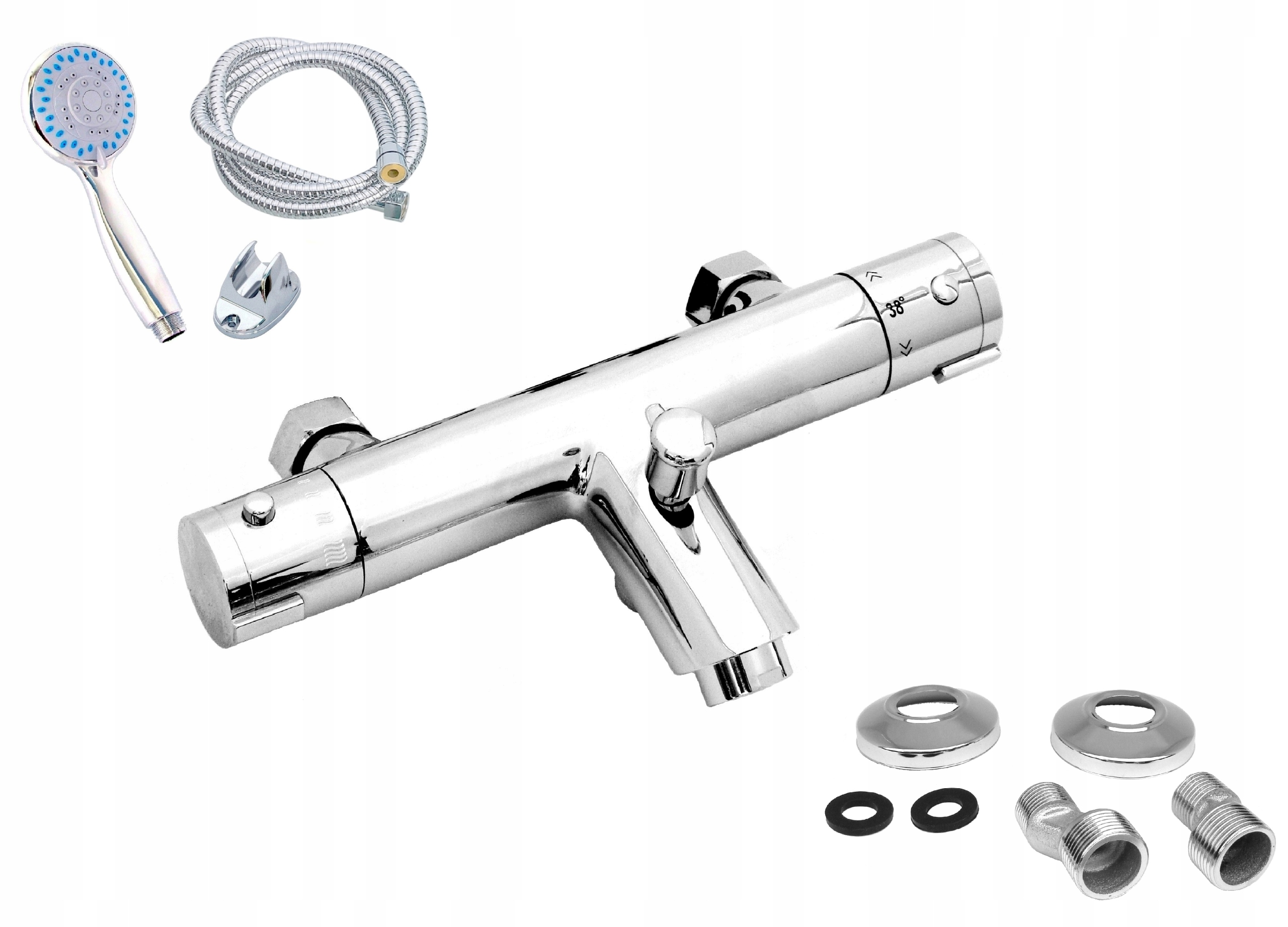 

Zestaw Bateria Termostatyczna Wannowa Ścienna