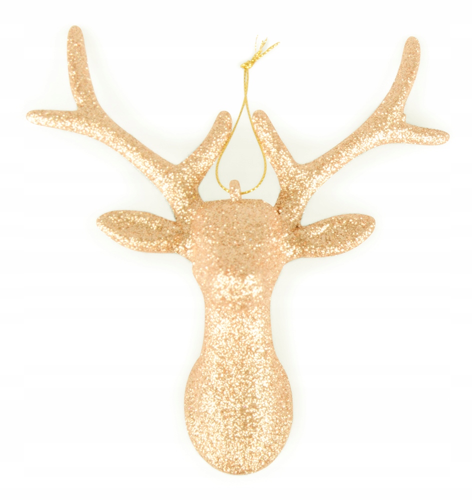 

Bombka Zawieszka świąteczna Jeleń złota 15cm
