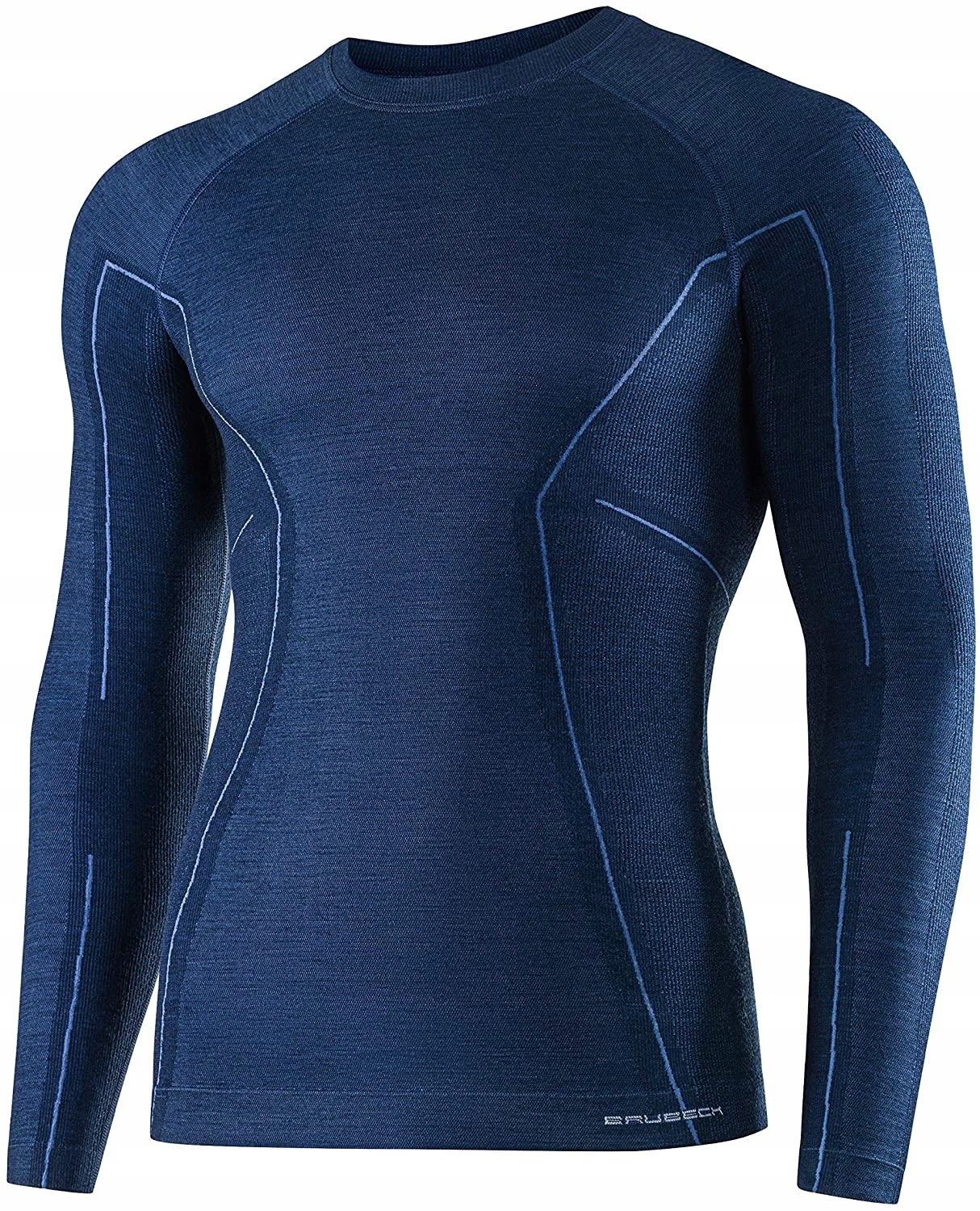 LS1282M Koszulka męska z długim rękawem Active Wool granatowy XL