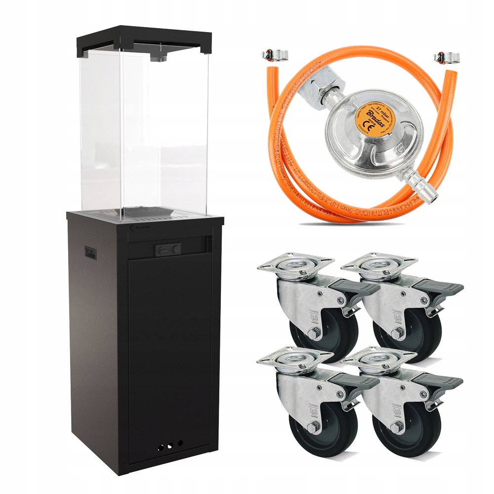 Terasový ohrievač Patio Light čierny Kratki