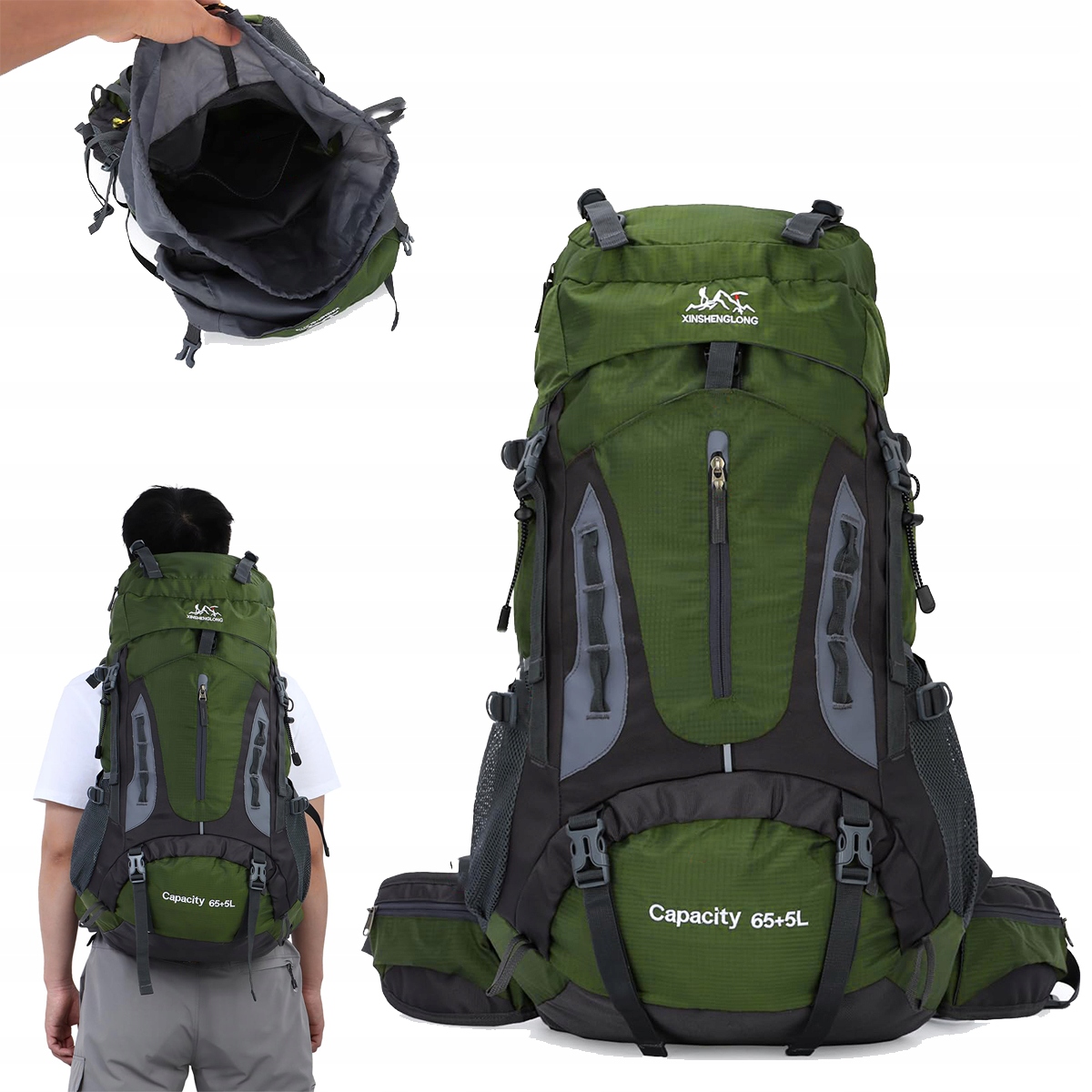 Plecak Turystyczny 70L Duży trekkingowy górski damski męski w góry