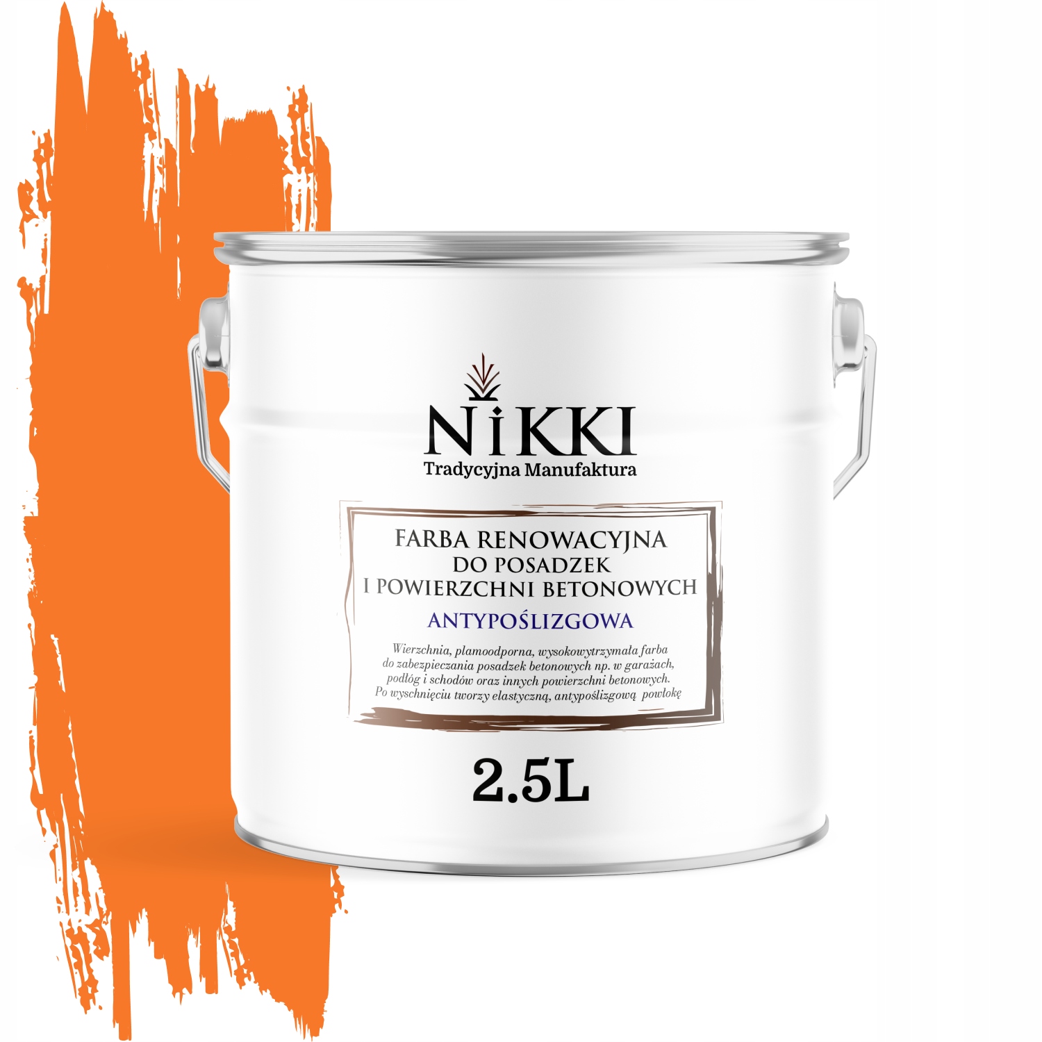 Renovačná Farba Na Podlahy Protišmyková Oranžová Pastelová 2003 2,5 L