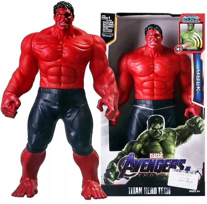 

Hulk Red Czerwony Potężny Figurka Dźwięki 30cm