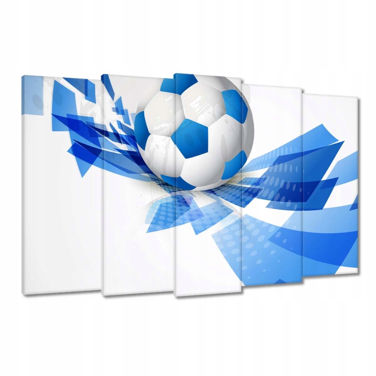 Obrazy 150x95 Modrý fotbal