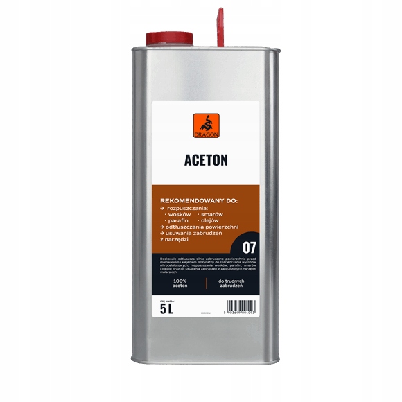 Aceton Techniczny 10L zmywacz odtłuszczacz Dragon