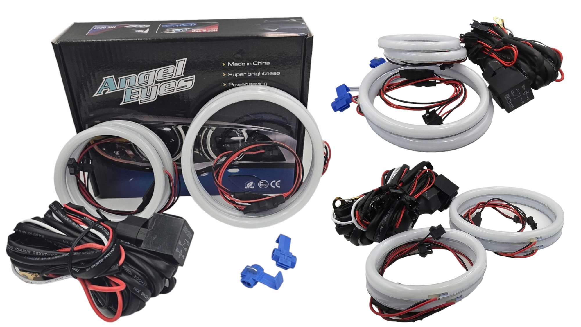 Cotton White Led kroužky Bmw E63 Bílé Denní silné Drl