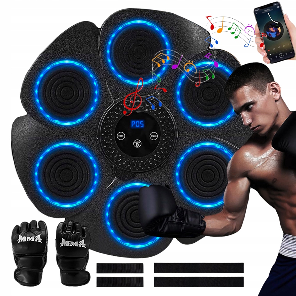 Muzyczna Maszyna Bokserska W Treningowej Ścianie Bokserskiej +rękawice