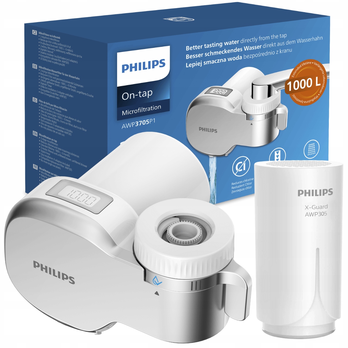 Filtr wody do kuchni, nakranowy filtr wody Philips AWP3705P1