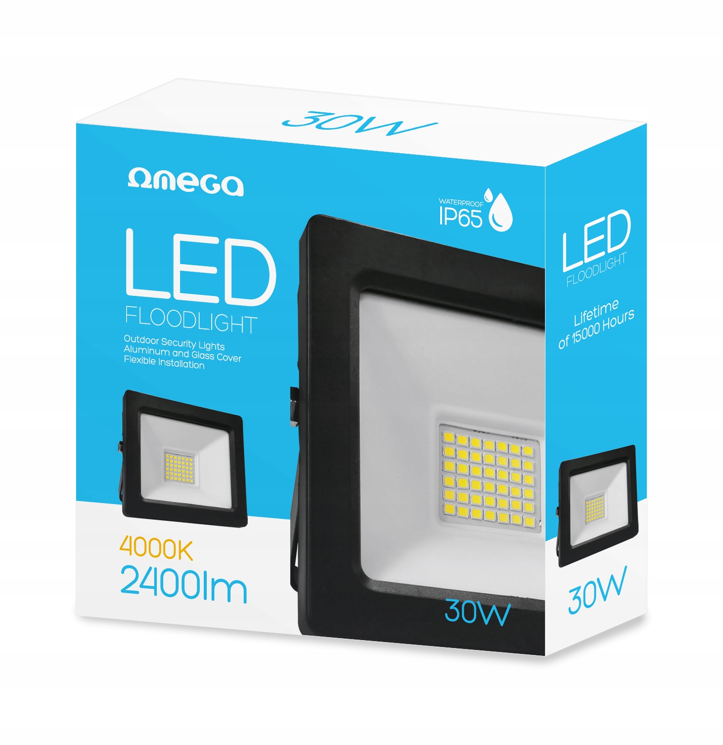 

Lampa zewnętrzna Halogen naświetlacz Led 30W 4200K