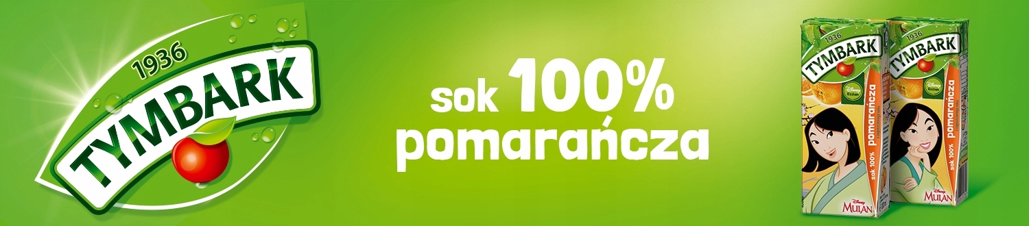 Sok 100% pomarańczowy Tymbark soczek dla dzieci w kartoniku 200ml Marka Tymbark