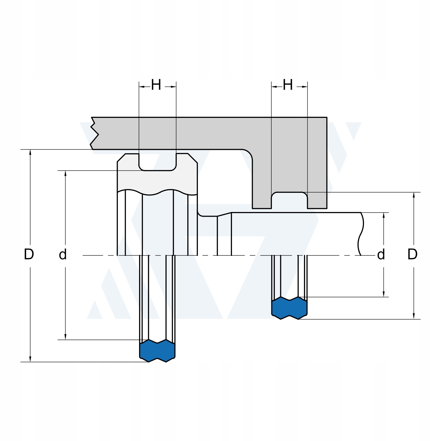 Uszczelniacz GDS/K85 65x60x5 oring 60x65 Marka Guarnitec