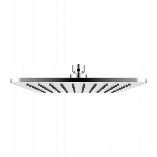 Dažďová Sprcha Slim Mosadzná Štvorcová 20 CM Biela