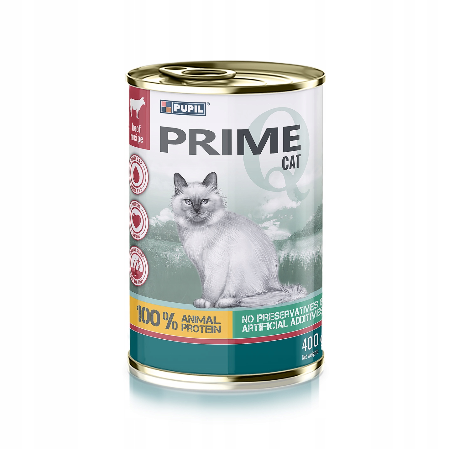 Levně 9X Pupil Prime mokré krmivo pro kočky s játry 400 g