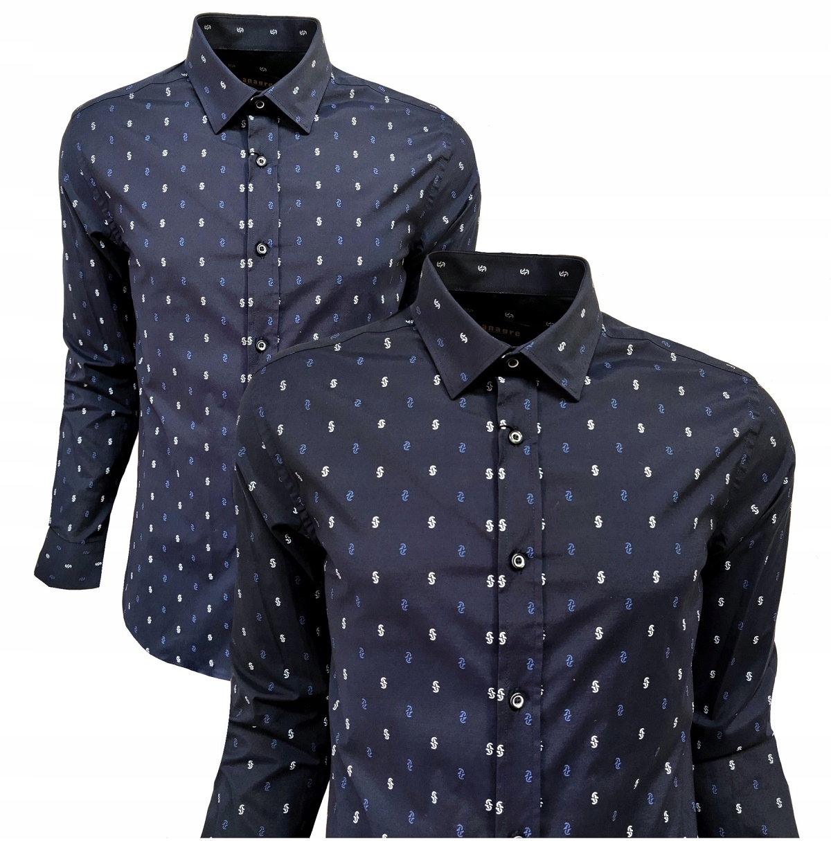 Meska Košile Klasická Bavlna Vzor XL