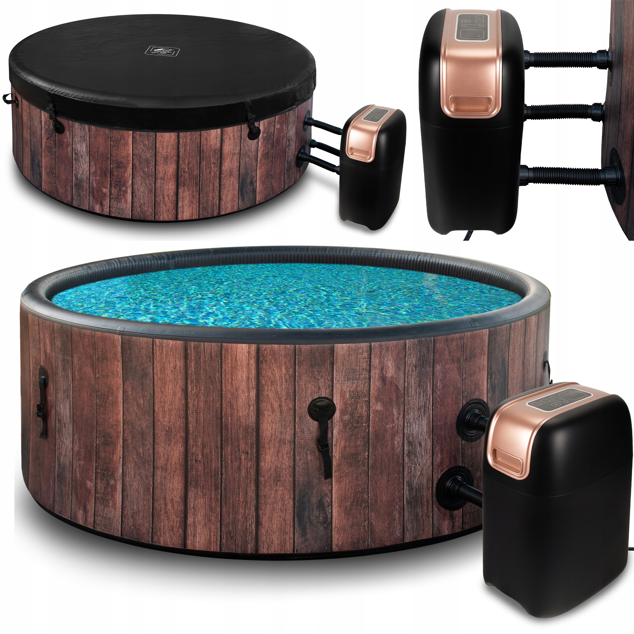 SPA DMUCHANE OGRODOWE BASEN Z HYDROMASAŻEM 6 OSÓB HYDROMASAŻ MODEL 2025