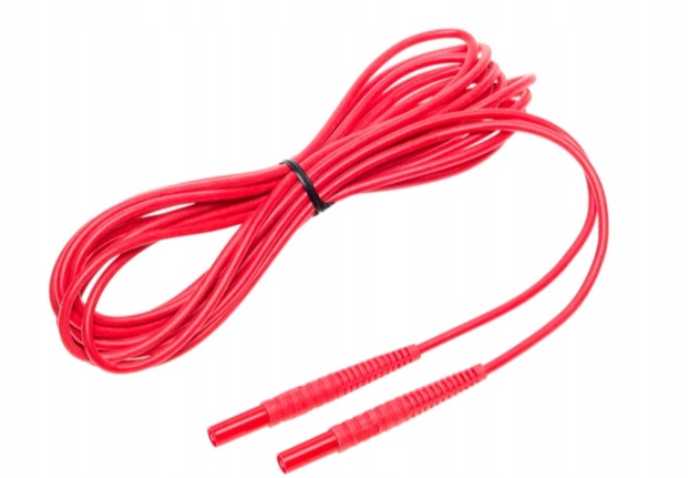 Sonel Kabel 5 m červený 1 kV banánkové konektory WAPRZ005REBB