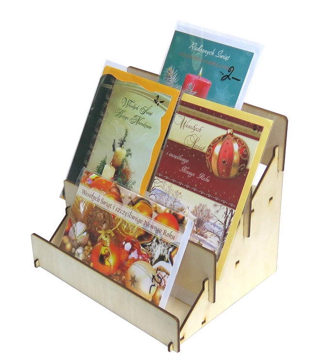 DEKOR STOJAK NA KOPERTY WIDOKÓWKI POCZTÓWKI PD75 Wysokość produktu 17.5 cm