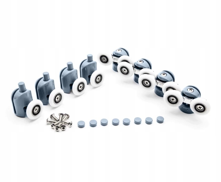 KOMPLET ROLEK do kabiny prysznicowej 25mm - 8szt. Typ rolka