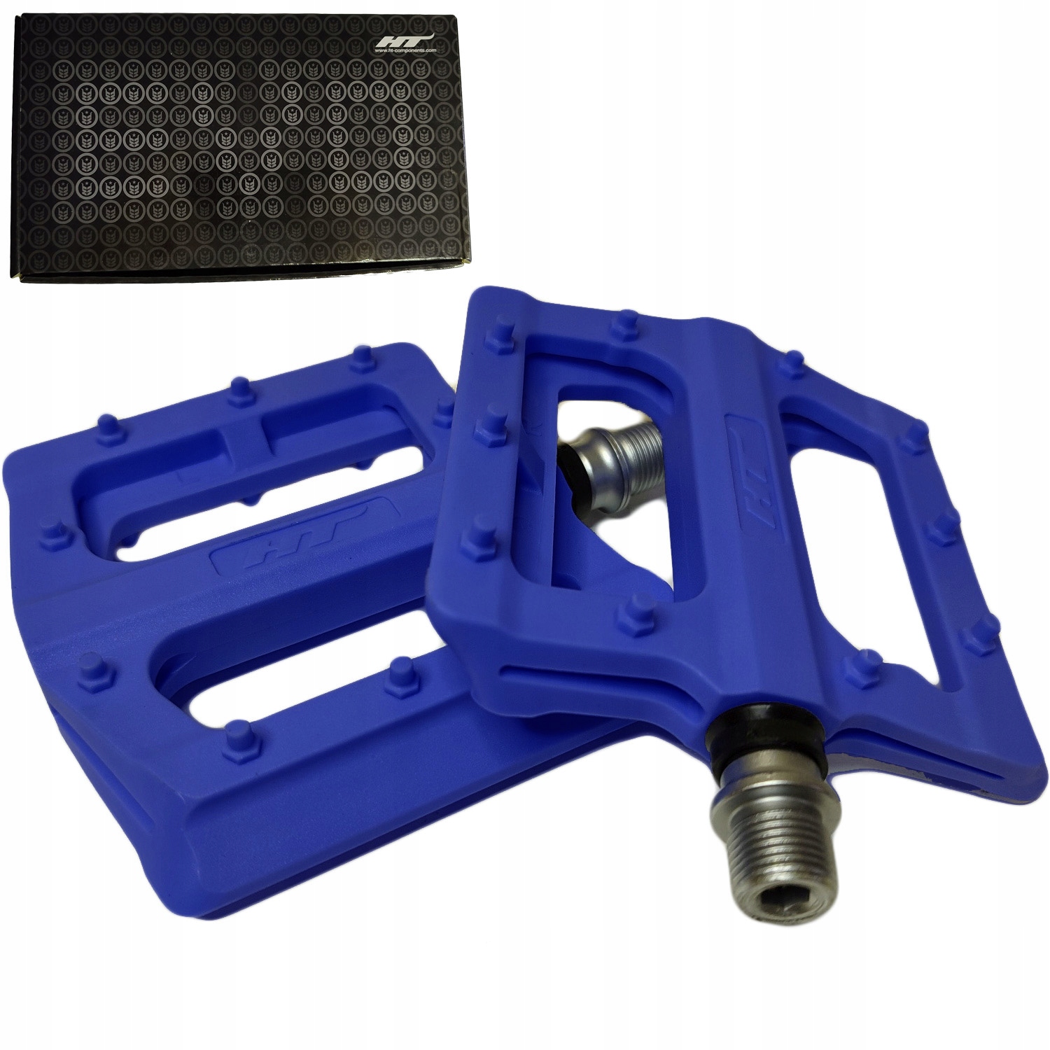 Pedały Rowerowe Platformowe Ht PA12 Dark Blue Dirt Pump Track Mtb
