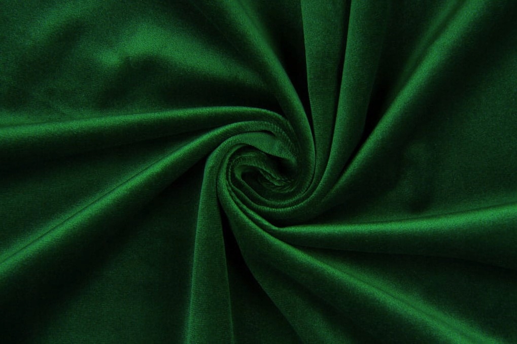 Látka Velur Mat Záclonové Čalounění 280CM Zelená Tmavá