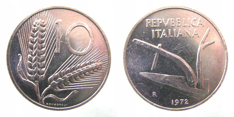 3581. WŁOCHY 10 LIRÓW, RÓŻNE ROCZNIKI