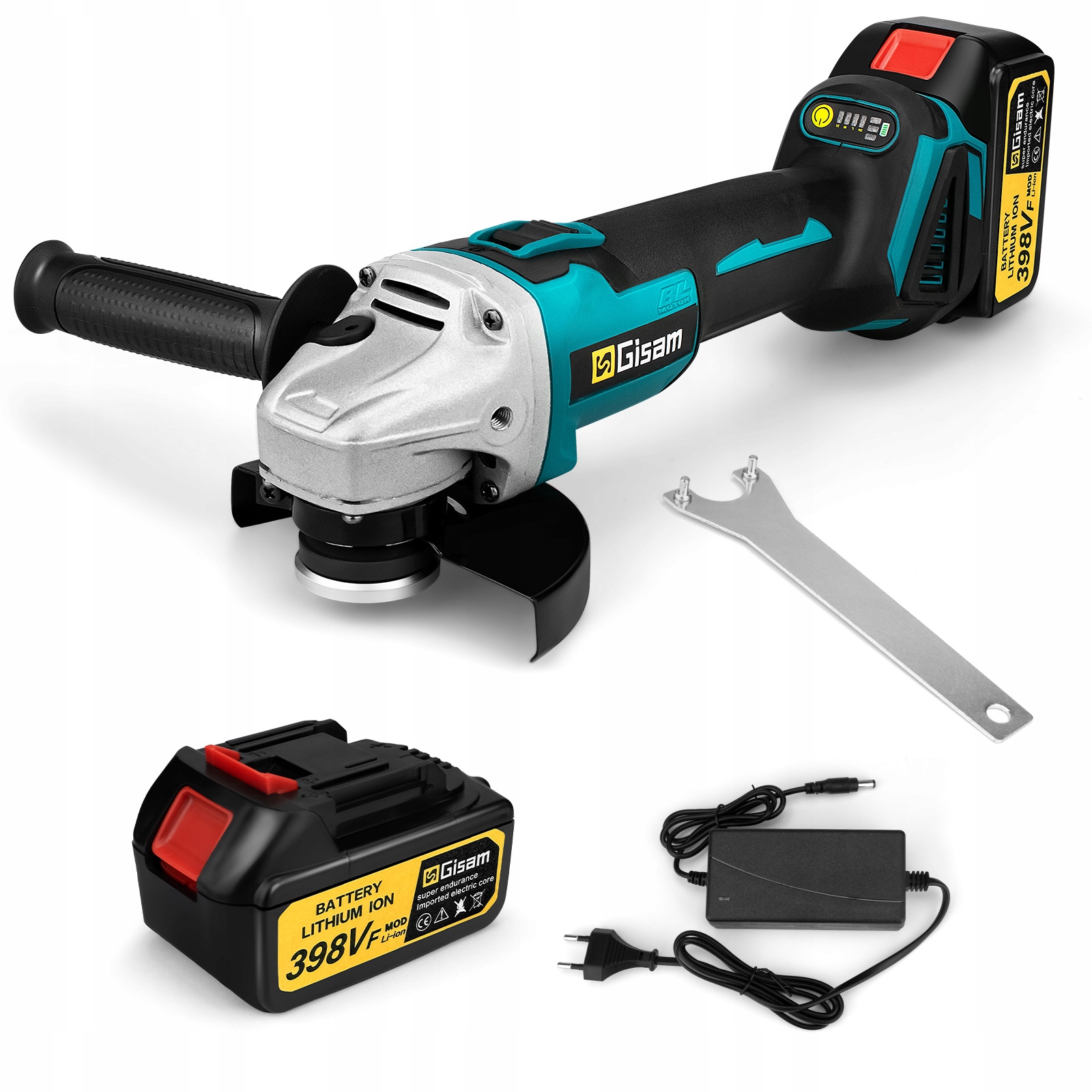 Bezszczotkowa szlifierka kątowa Polerowanie Maszyna do cięcia 125mm 1x bateria