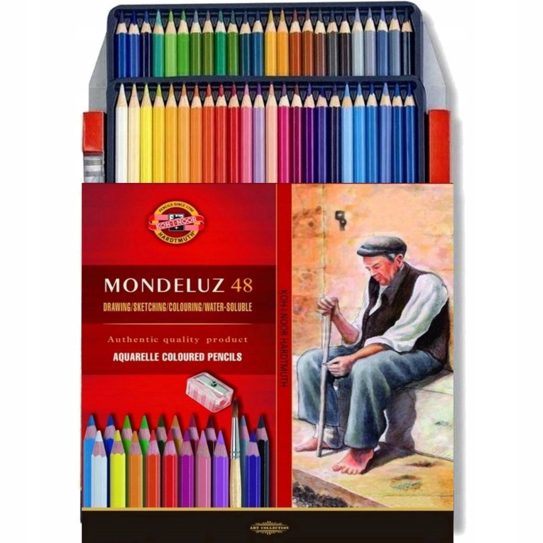 Pastelky Mondeluz 48kol štěteček+temperovka 3713048003KZ Koh-i-noor
