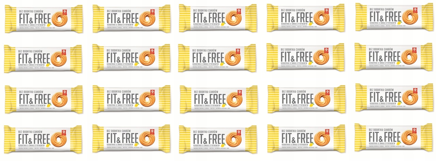Levně 19 x 120 g Cukry Nyskie Sušenky Fit citronové bez cukru Karton