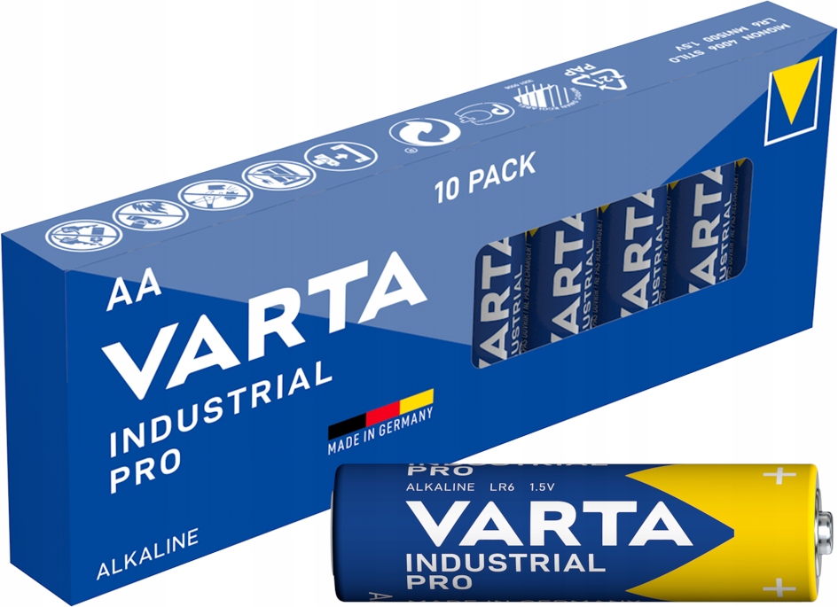 VARTA BATERIE INDUSTRIAL PRO GERMANY LR6 R6 AA x10