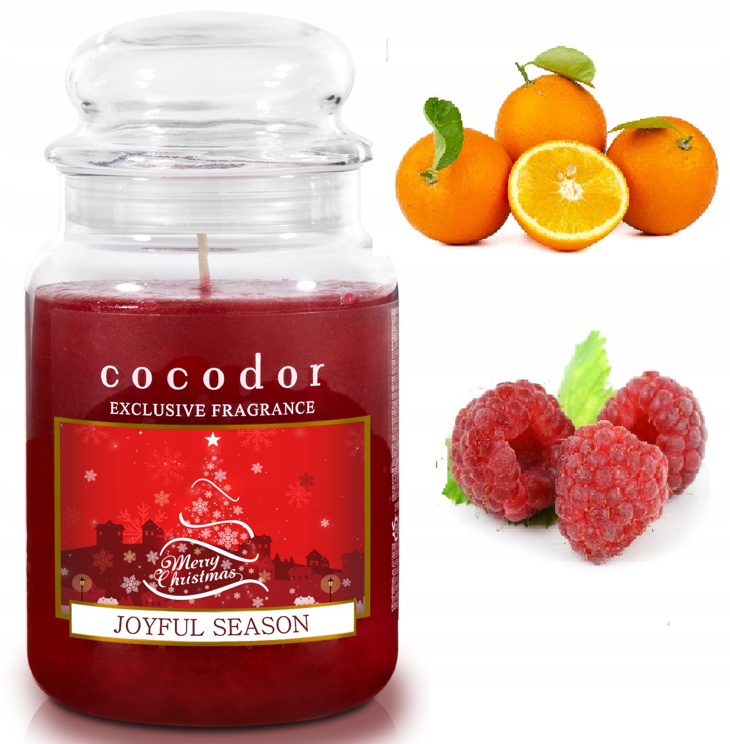 

Cocodor Naturalna Duża Świeca Świąteczna Słoik 550