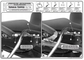 Rám Bočných Kufrov Monokey Side Yamaha Tdm 900 Pod Kufre K33N Kroad